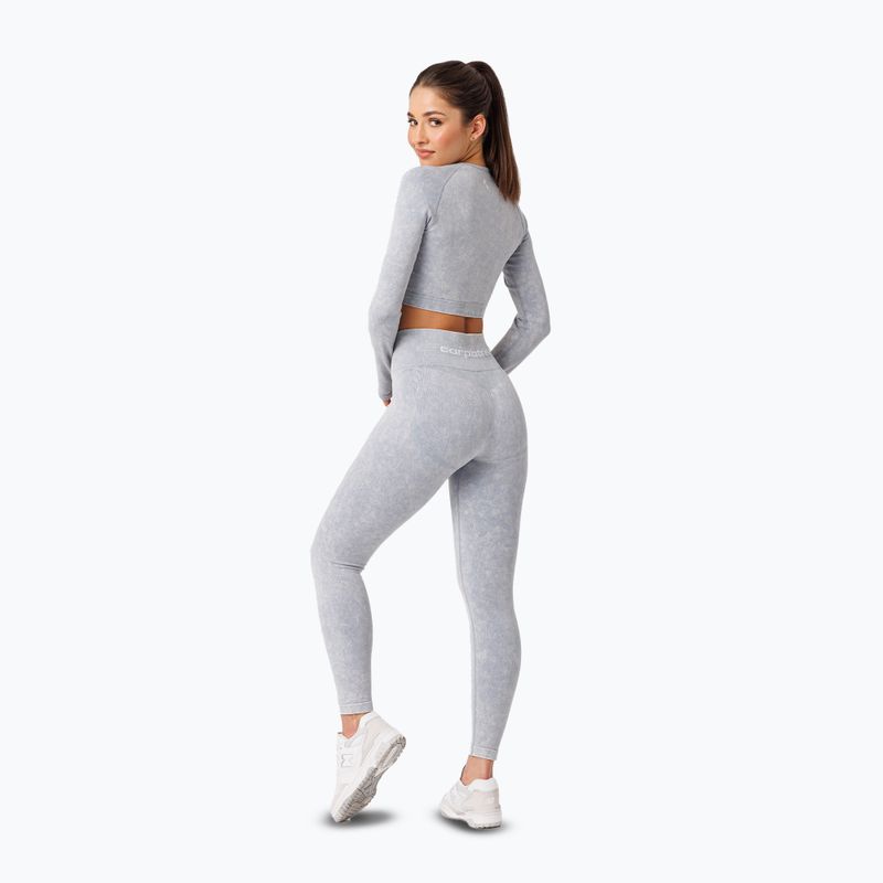 Moteriškos treniruočių tamprės Carpatree Yasmine Seamless blue stone wash 4