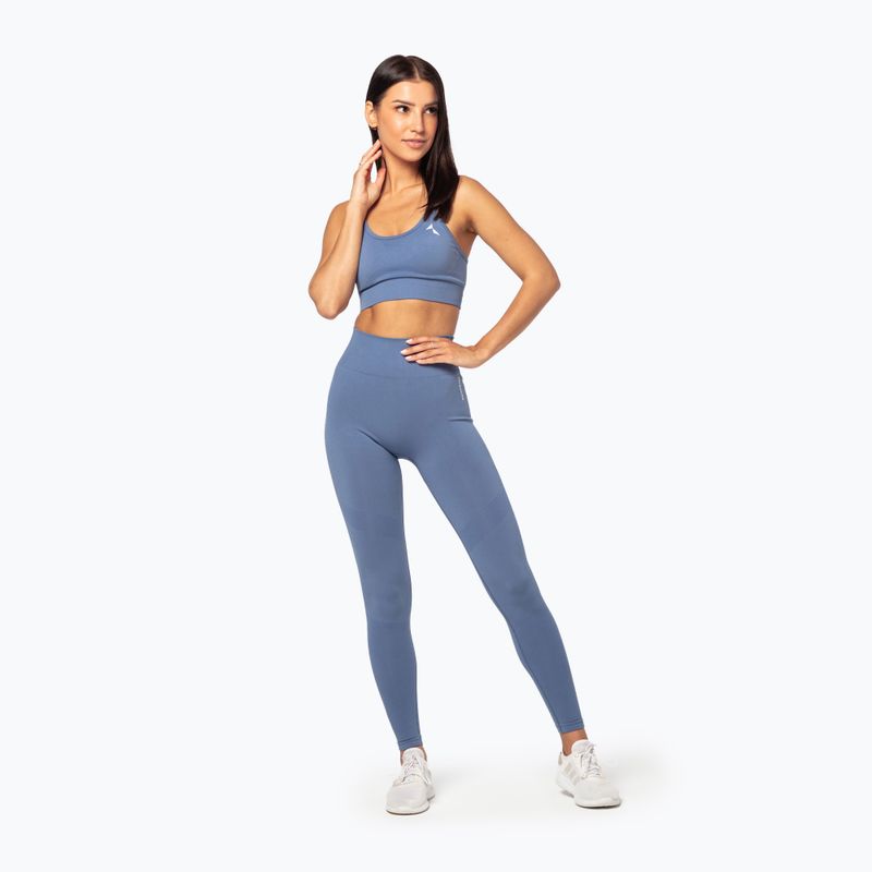 Fitness besiūlė liemenėlė Carpatree Vibe Seamless blue 2
