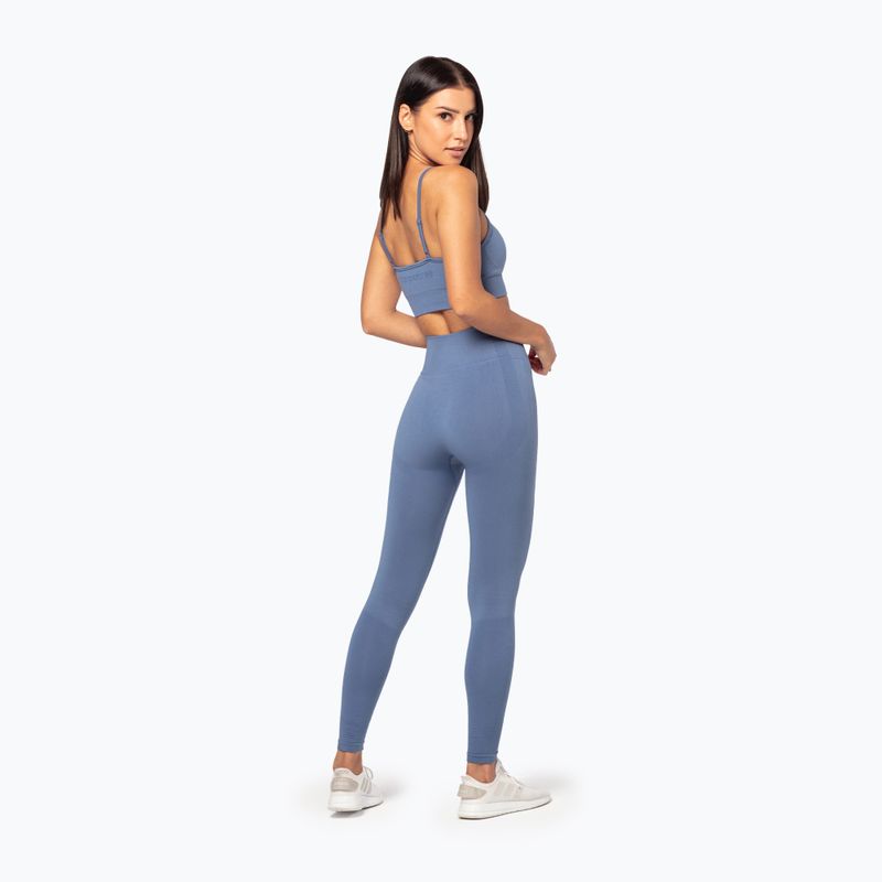 Fitness besiūlė liemenėlė Carpatree Vibe Seamless blue 3
