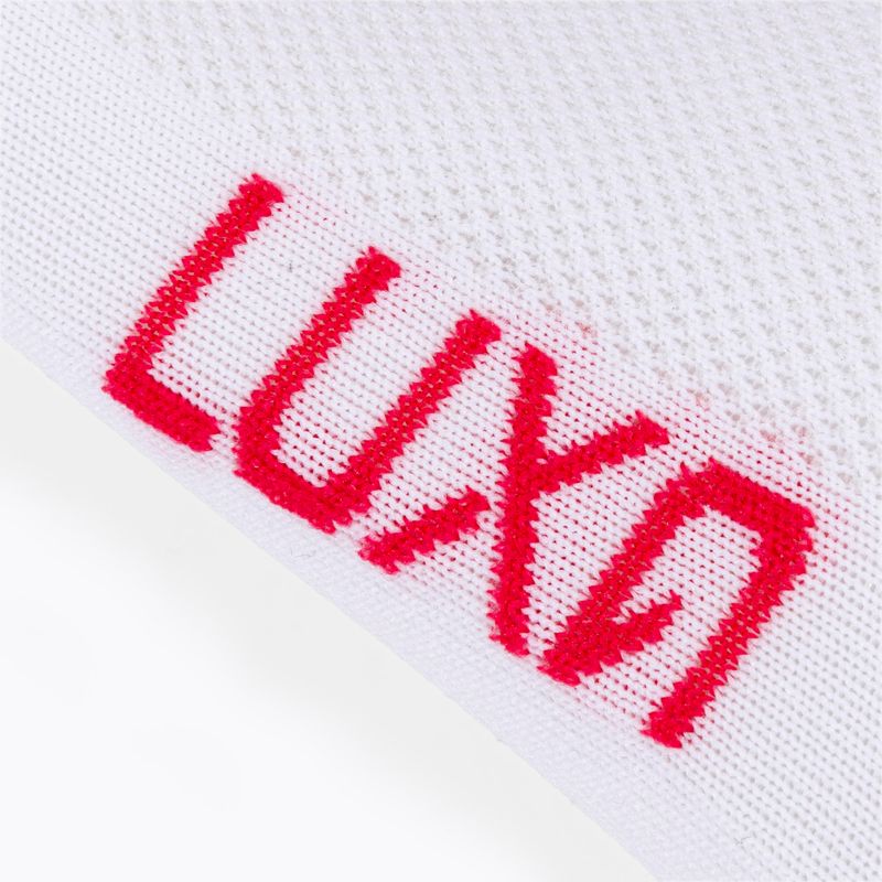 Luxa Flag baltos ir raudonos spalvos dviratininko kojinės LAM21SPFS 4