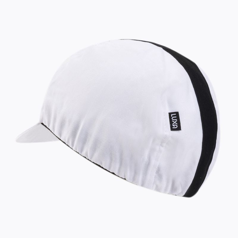 Luxa Classic Stripe balta ir juoda dviratininko kepurė po šalmu LULOCKCSW 6