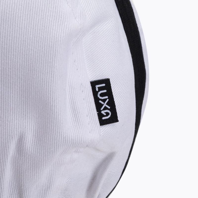 Luxa Classic Stripe balta ir juoda dviratininko kepurė po šalmu LULOCKCSW 8