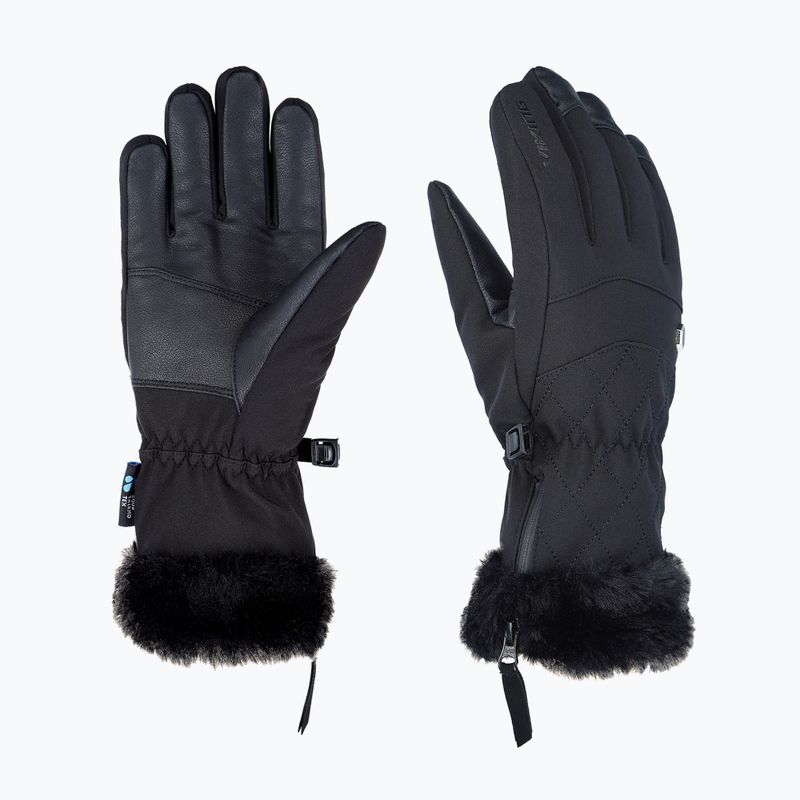 Moteriškos slidinėjimo pirštinės Viking Meris Ski black