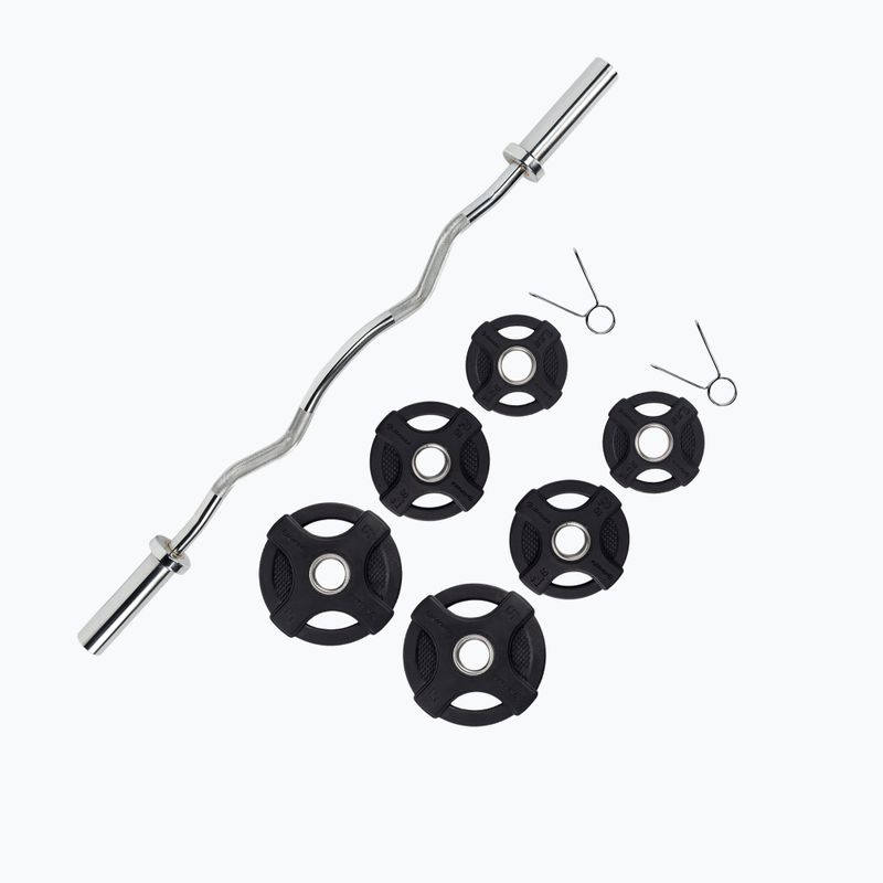 Gipara Fitness Iron Pump treniruočių rinkinys 27.5kg juodas 8884 4