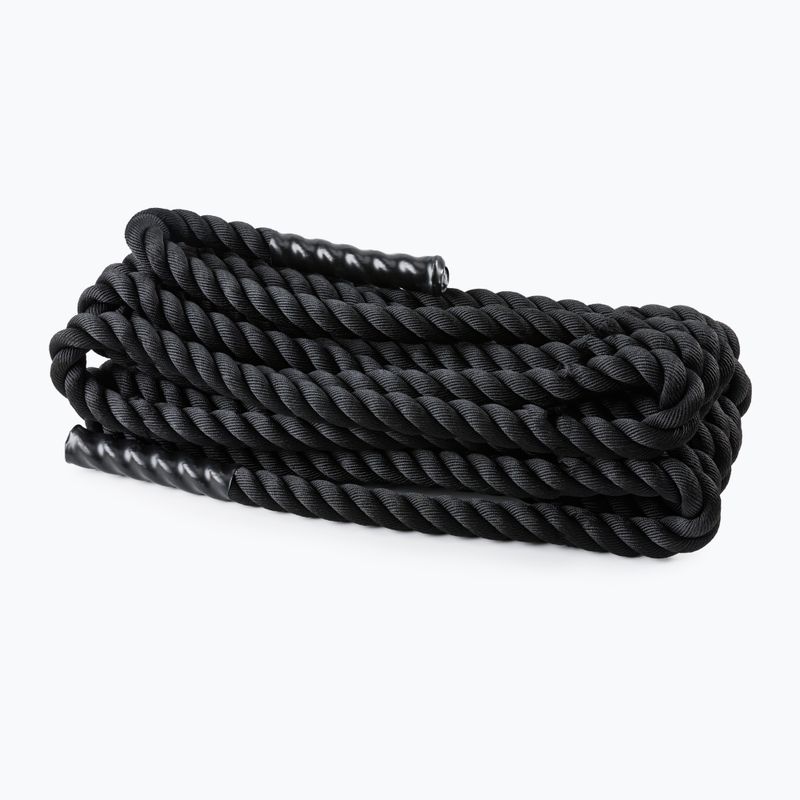 Gipara Fitness treniruočių virvė 38mm/15m juoda 2538