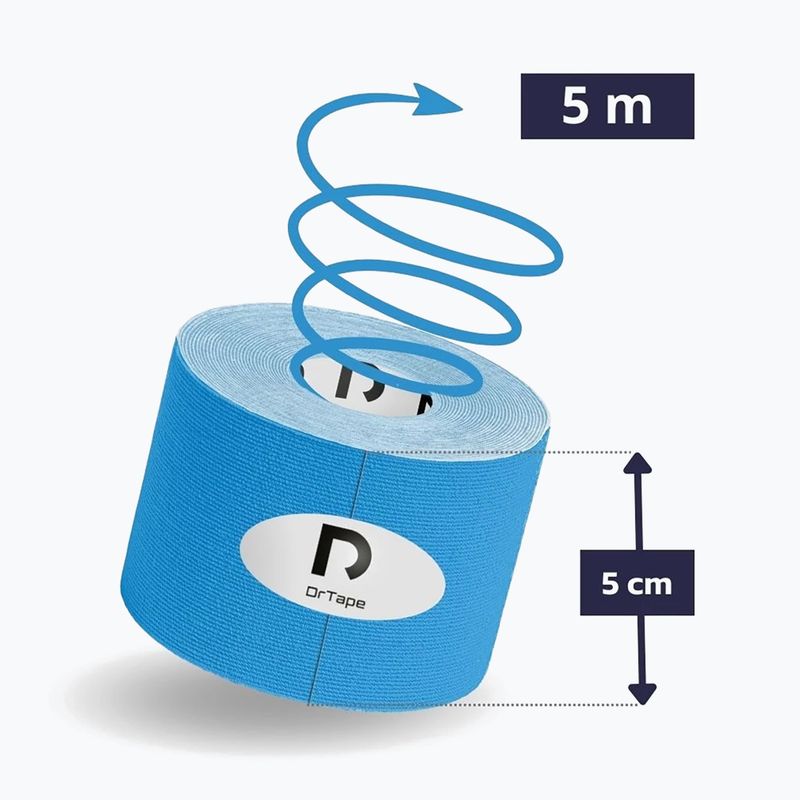 Kineziologinė juosta DrTape Kinesiology Tape blue 2