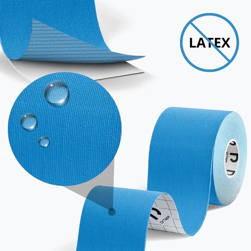 Kineziologinė juosta DrTape Kinesiology Tape blue 3