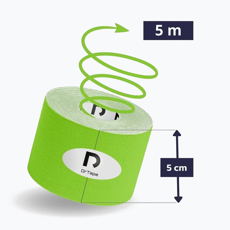 Kineziologinė juosta DrTape Kinesiology Tape green 2