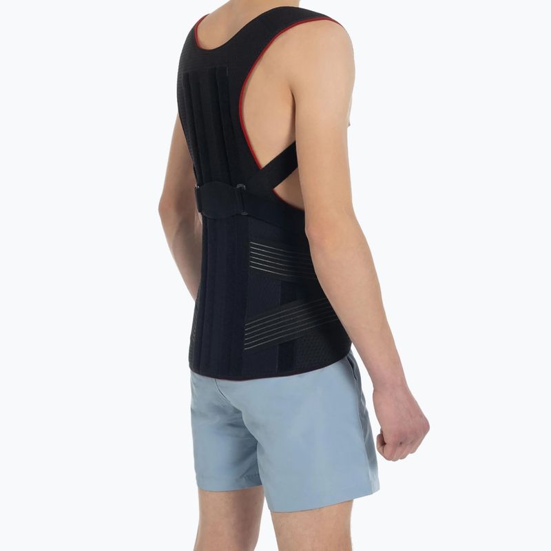 Juosmens-kryžmens diržas MSupport Red black 2