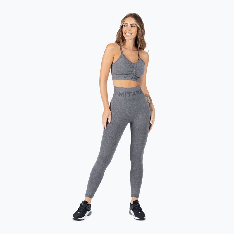 MITARE Push Up Max fitneso liemenėlė tamsiai pilka K002 2