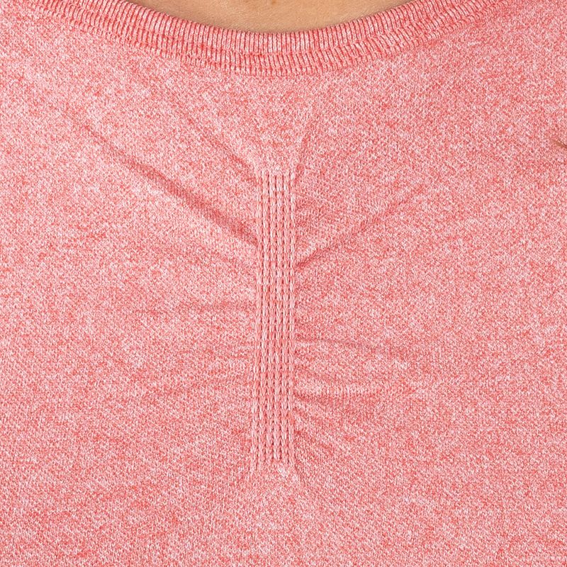 Moteriška treniruočių viršutinė dalis ilgomis rankovėmis MITARE Push Up Max Crop Top pink K084 4