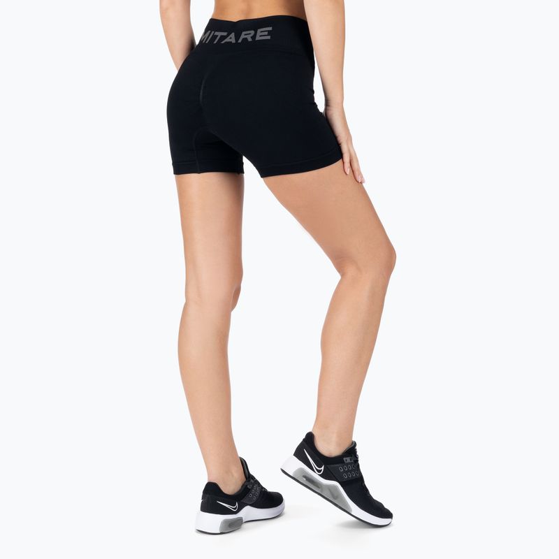 Moteriški MITARE Push Up Sunny treniruočių šortai juodi K115 3