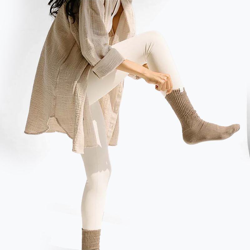 Moteriškos kojinės JOYINME Ground Yourself taupe brown 2