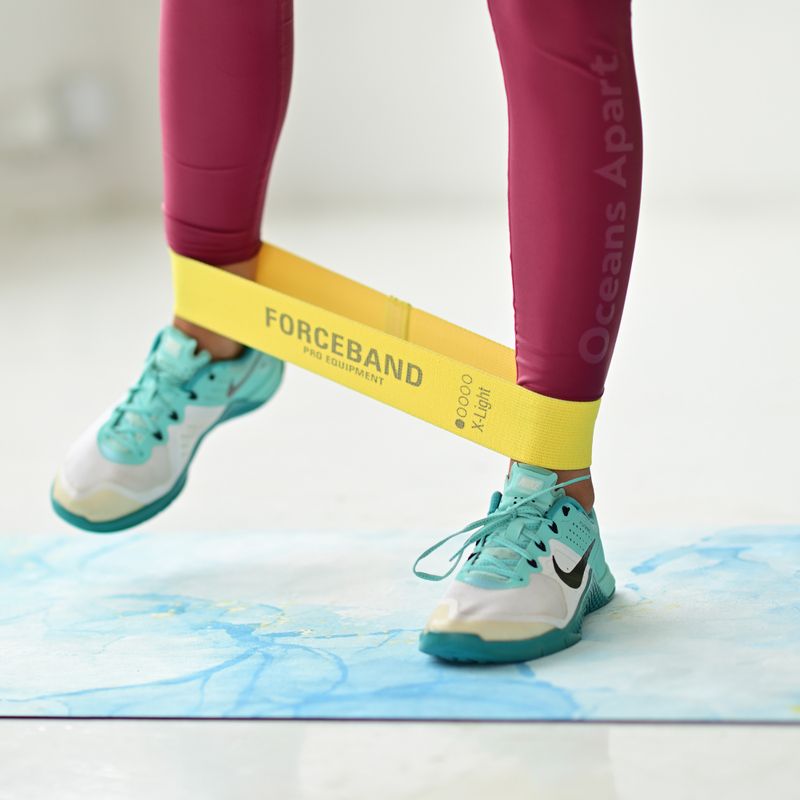 Jogos/fitneso kilimėlis FORCEBAND Gold Blue 4 mm blue/gold 5