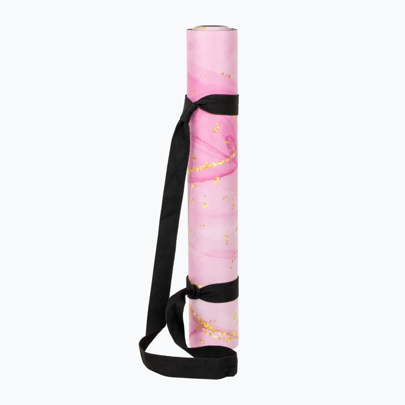 Jogos/fitneso kilimėlis FORCEBAND Gold Pink 4 mm pink/gold 2