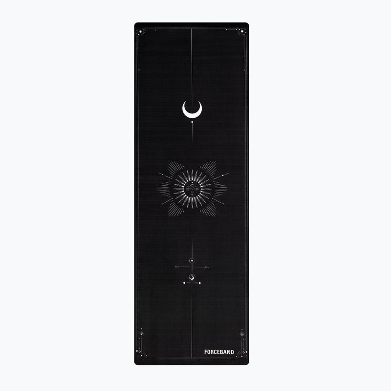 Jogos/fitneso kilimėlis FORCEBAND Moon 4 mm black