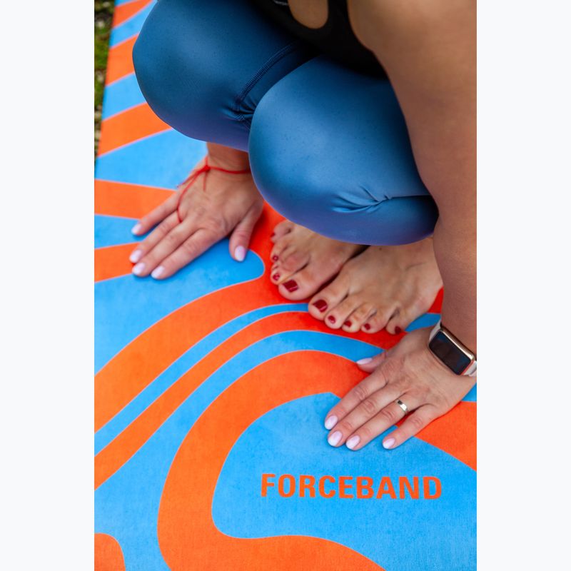 Jogos/fitneso kilimėlis FORCEBAND Abstract Orange 4 mm orange/blue 5