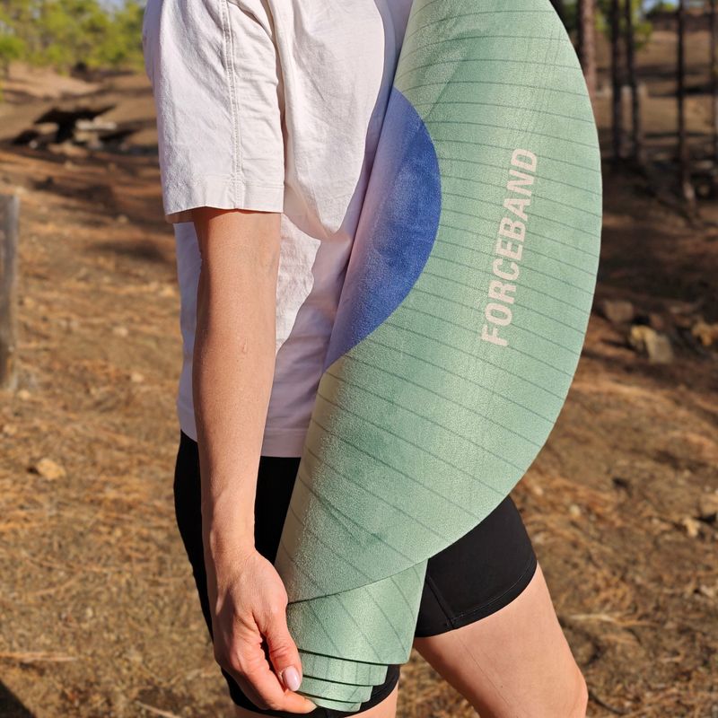 Jogos kilimėlis FORCEBAND Solar microfiber + eco rubber 5 mm solar 6