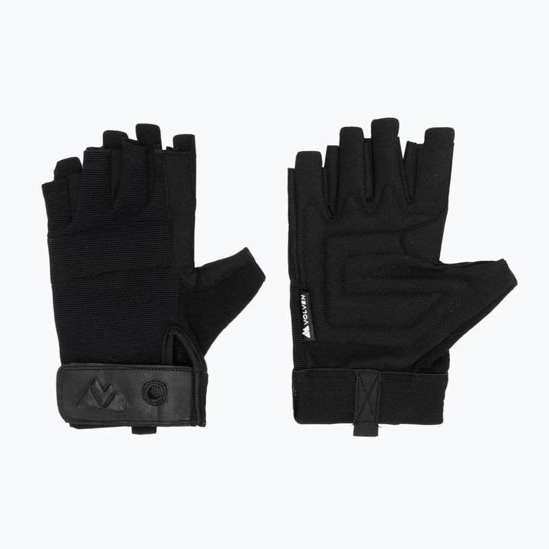 Laipiojimo pirštinės Volven Ferrata Half Finger black