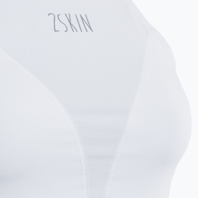 Moterų treniruočių viršutinė dalis 2skin Crop Top White 3