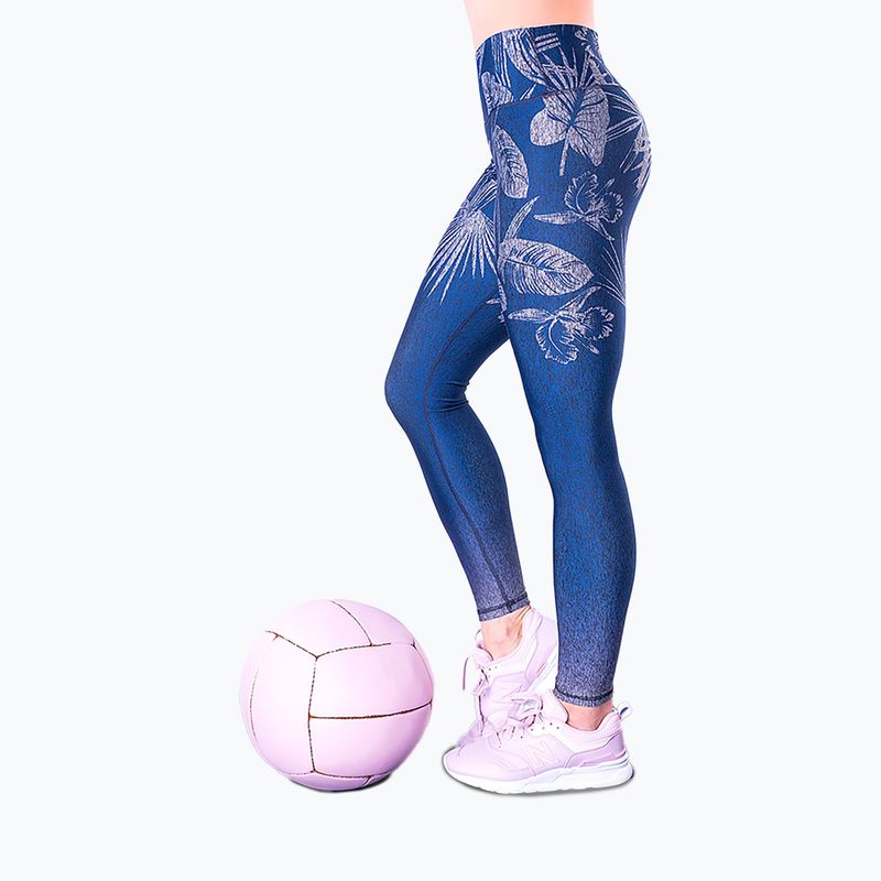 Moteriškos treniruočių tamprės 2skin Ombre Jungle Navy 6