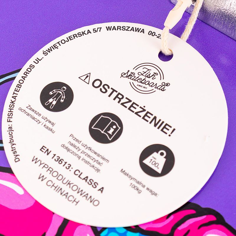 Klasikinė riedlentė Fish Skateboards Beginner Huron 8.0" 8
