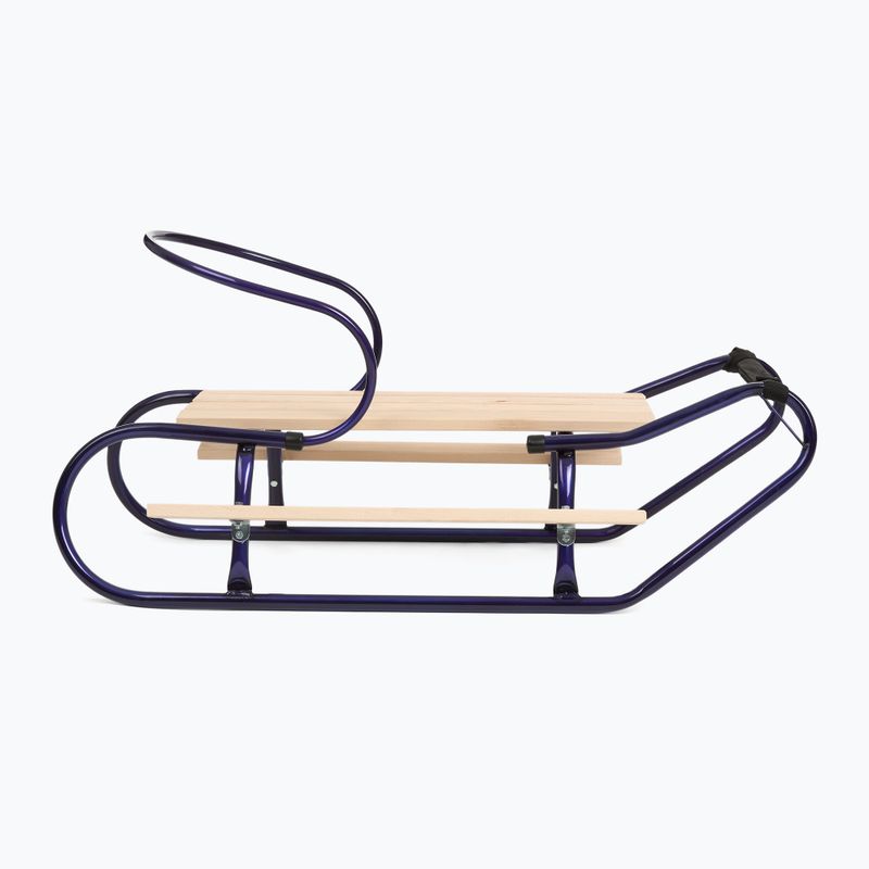 Metalinės rogės HUMBAKA with backrest and footrests navy 3