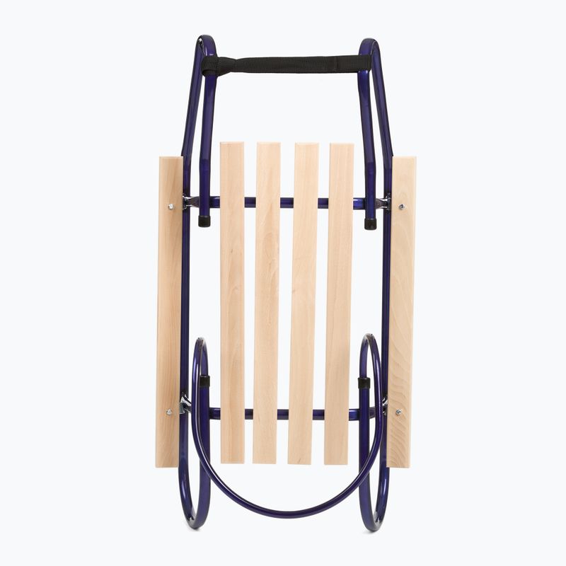Metalinės rogės HUMBAKA with backrest and footrests navy 4