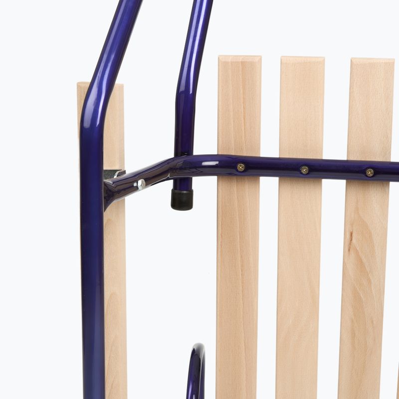 Metalinės rogės HUMBAKA with backrest and footrests navy 6