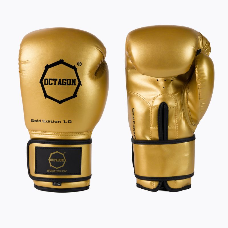 Octagon Gold Edition 1.0 auksinės bokso pirštinės 3