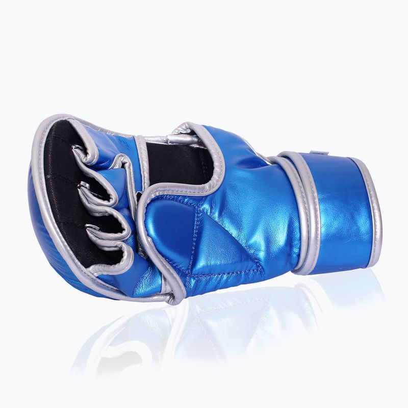 Sparring pirštinės Octagon Mettalic MMA blue 4