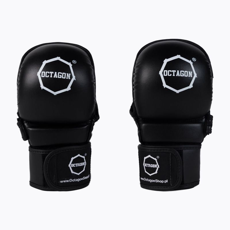 Octagon Skaj JOA graplingo pirštinės juodos spalvos