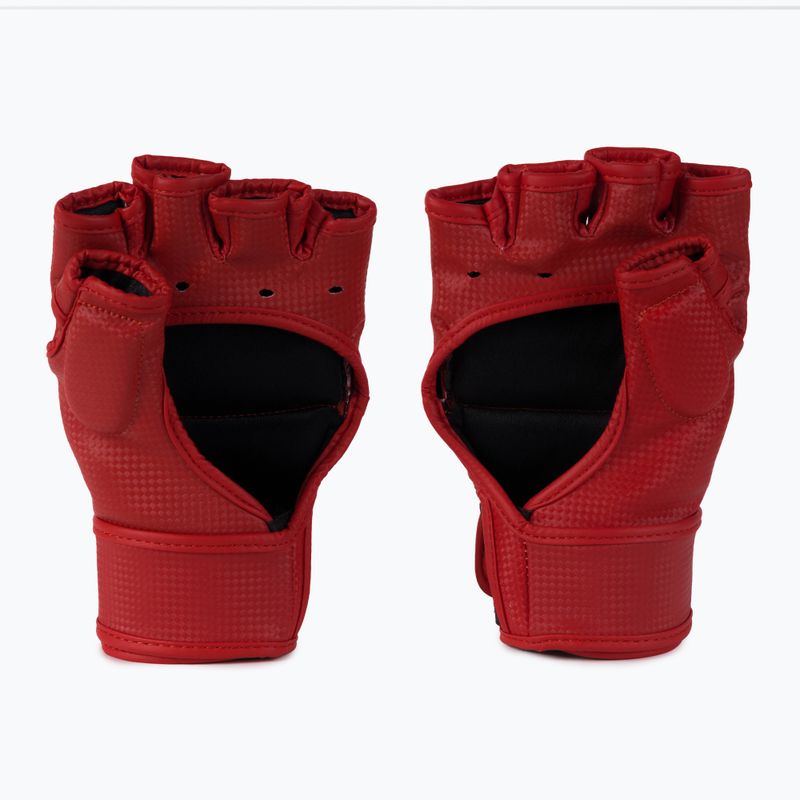 Octagon Kevlar MMA graplingo pirštinės raudonos spalvos 2