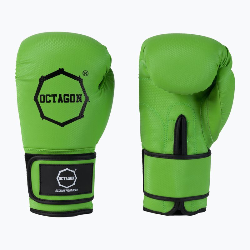 Octagon Kevlar žalios bokso pirštinės 3