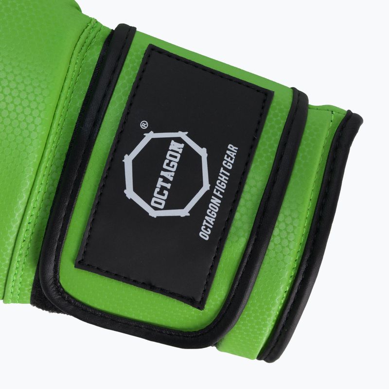Octagon Kevlar žalios bokso pirštinės 5