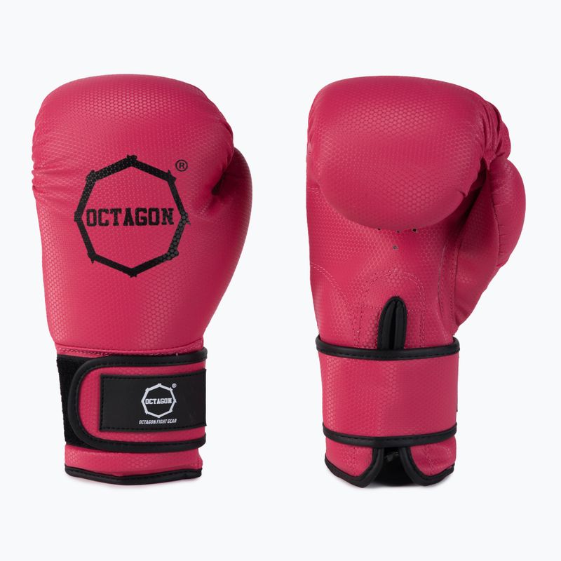 Octagon Kevlar rožinės moteriškos bokso pirštinės 3