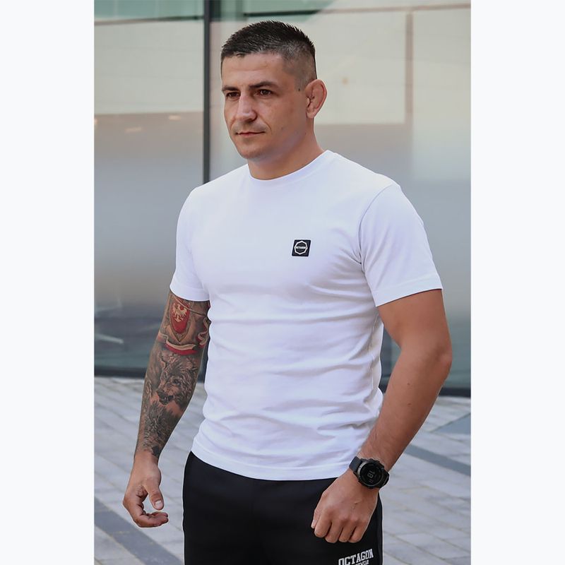 Vyriški marškinėliai Octagon Tyle Szans Ile Odwagi Logo white 3