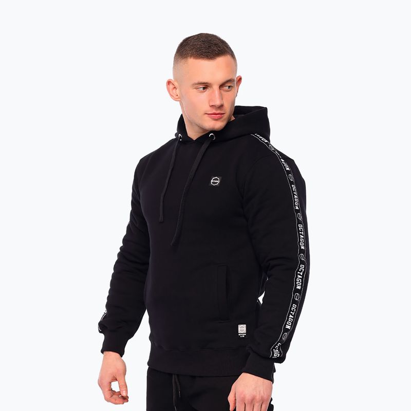 Vyriškas džemperis Octagon Stripe black