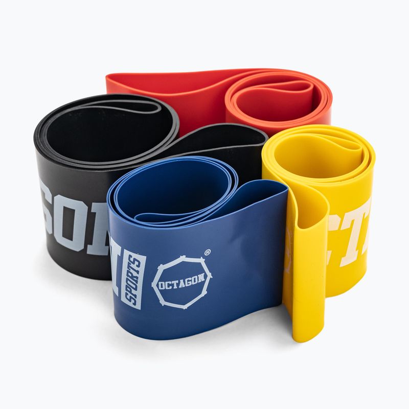 Octagon Mini Band spalvotas pasipriešinimo juostų rinkinys 2