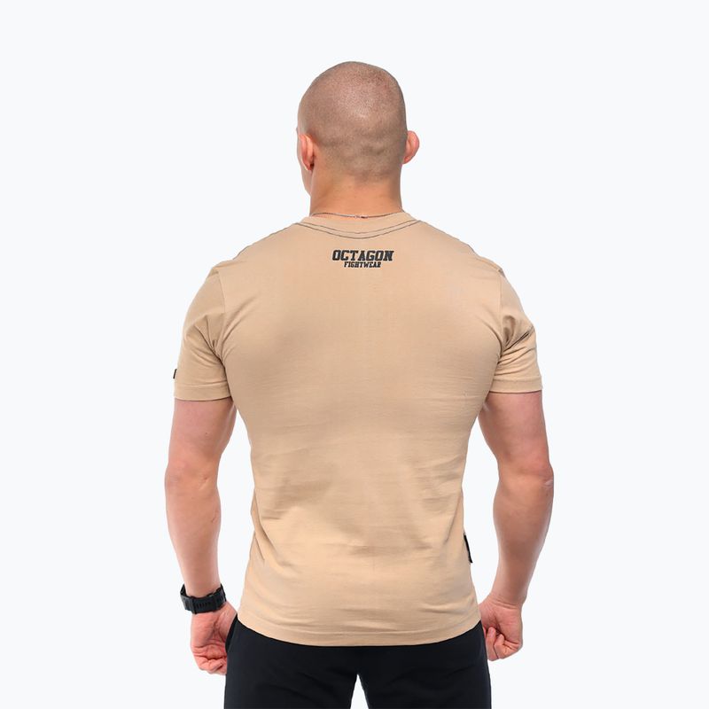Vyriški marškinėliai Octagon FW Straight beige 2