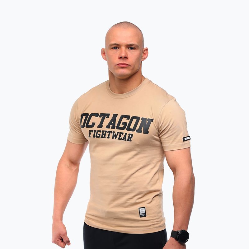Vyriški marškinėliai Octagon FW Straight beige 3