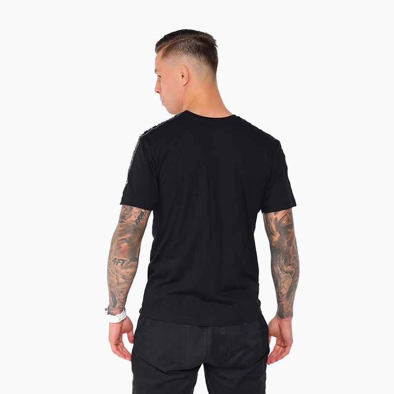 Vyriški marškinėliai Octagon Stripe black/white 2