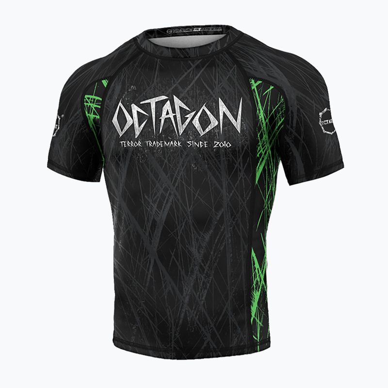 Vyriški marškinėliai Octagon Premium Spiderskull black/multicolor