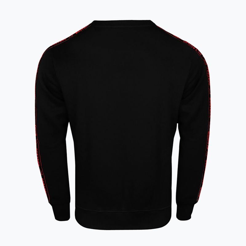 Vyriškas džemperis Octagon Stripe black/red 2