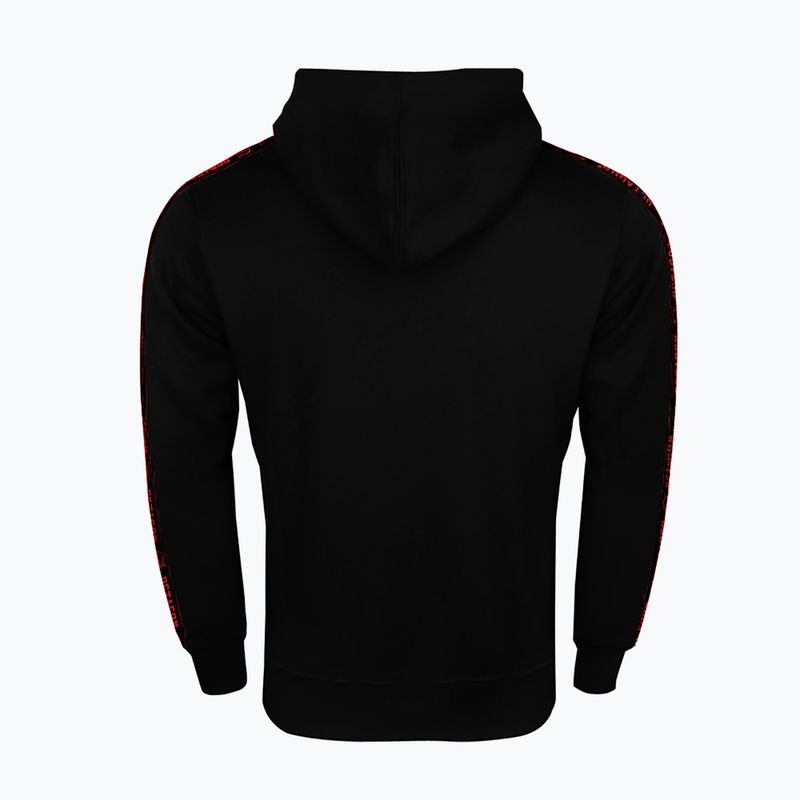 Vyriškas džemperis Octagon Stripe Hoodie black/red 2