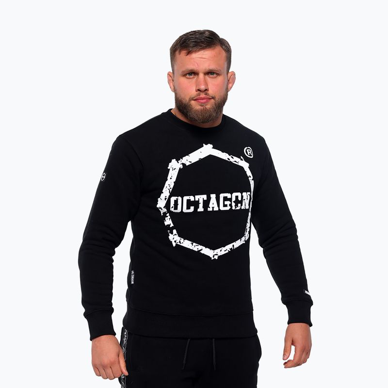 Vyriškas džemperis Octagon Zęby black