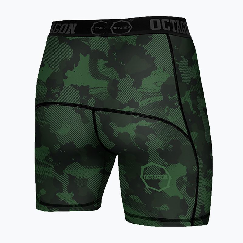 Vyriški kompresiniai šortai Octagon Camo Forest khaki 2