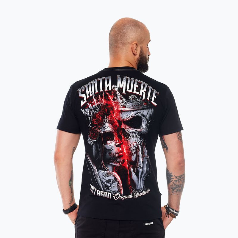 Vyriški marškinėliai Octagon Santa Muerte black/multicolor 2