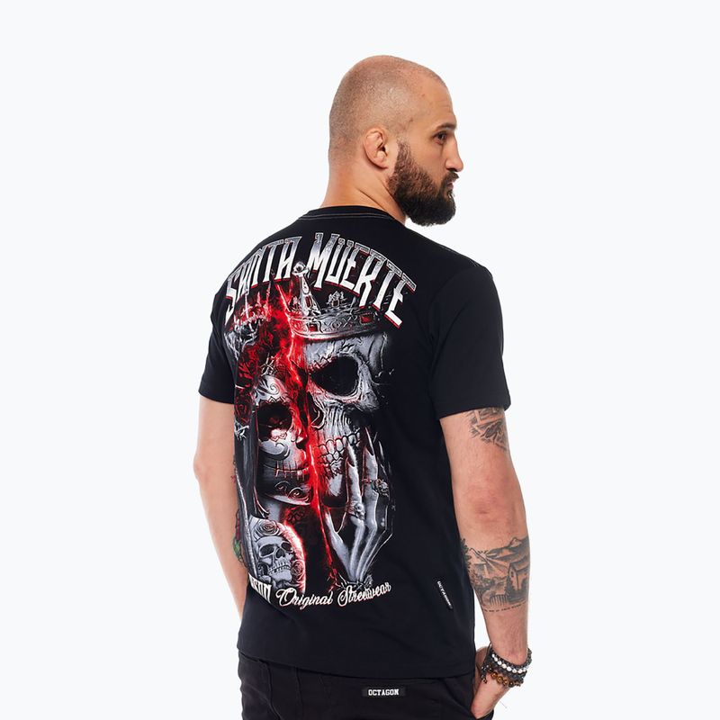 Vyriški marškinėliai Octagon Santa Muerte black/multicolor 4