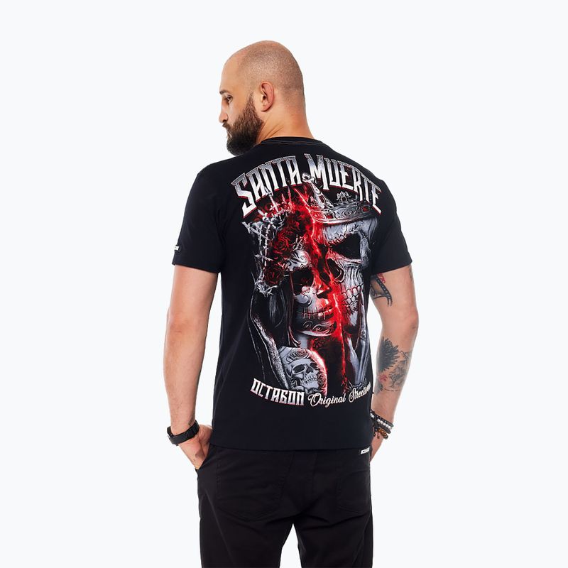 Vyriški marškinėliai Octagon Santa Muerte black/multicolor 5